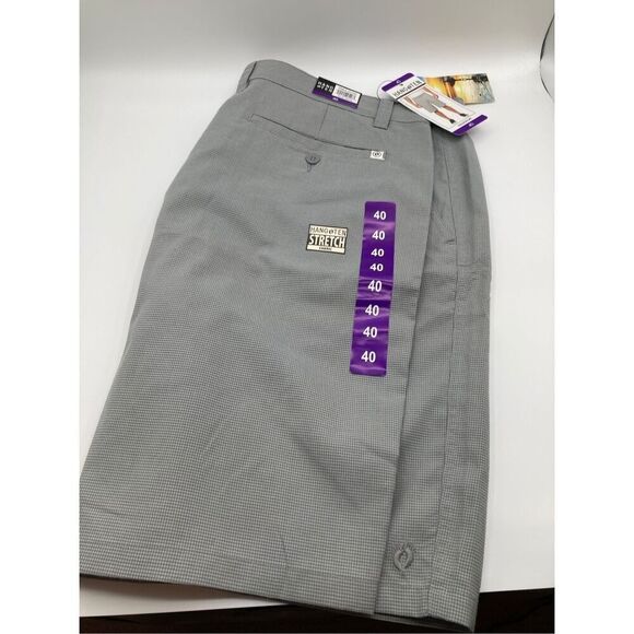 NEW Hang Ten Men’s Straight Chino Shorts Stretch Waist Size 40” Golf Walk Shorts - Picture 1 of 15